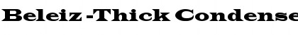 Beleiz -Thick Condensed Regular Font