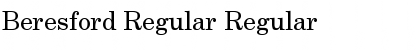 Beresford Regular Regular Font