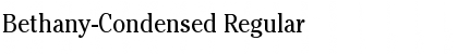 Bethany-Condensed Regular Font
