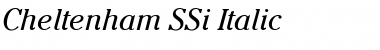 Cheltenham SSi Italic Font