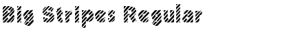 Big Stripes Regular Font