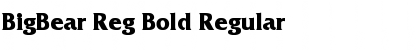 BigBear Reg Bold Font