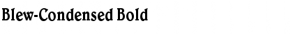 Blew-Condensed Bold Font