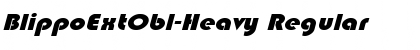 BlippoExtObl-Heavy Regular Font