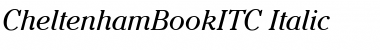 CheltenhamBookITC Italic Font