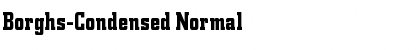 Borghs-Condensed Font