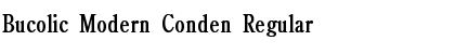 Bucolic Modern Conden Font