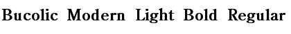 Bucolic Modern Light Bold Regular Font