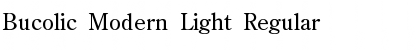 Bucolic Modern Light Font