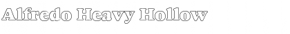 Alfredo Heavy Hollow Regular Font