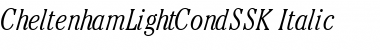 CheltenhamLightCondSSK Italic Font
