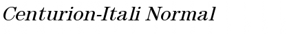 Centurion-Itali Normal Font