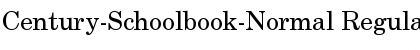 Century-Schoolbook-Normal Font
