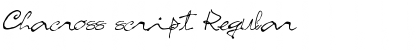 Chacross script Font