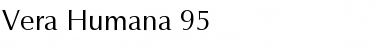 Vera Humana 95 Regular Font