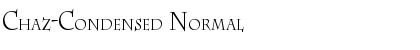Chaz-Condensed Normal Font