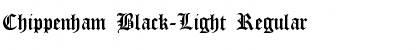 Chippenham Black-Light Font