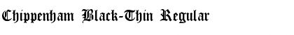 Chippenham Black-Thin Font