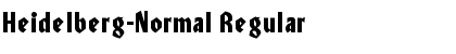 Heidelberg-Normal Regular Font