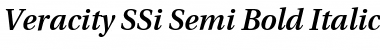 Veracity SSi Semi Bold Italic