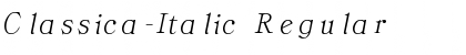 Classica-Italic Regular Font