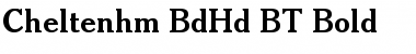 Cheltenhm BdHd BT Font