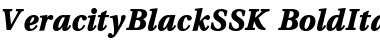 VeracityBlackSSK BoldItalic Font