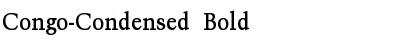 Congo-Condensed Bold Font