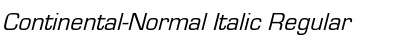 Continental-Normal Italic Font