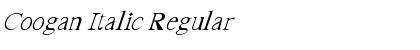 Coogan Italic Regular Font