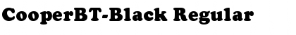 CooperBT-Black Regular Font