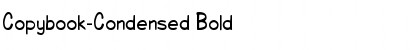 Copybook-Condensed Bold Font
