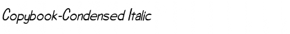 Copybook-Condensed Italic Font