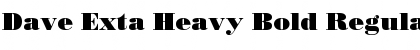 Download Dave Exta Heavy Bold Font