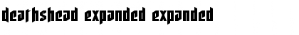 Deathshead Expanded Font