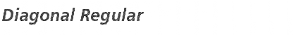 Diagonal Font