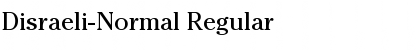 Disraeli-Normal Regular Font
