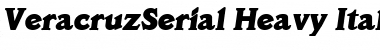 VeracruzSerial-Heavy Italic Font