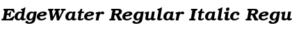 EdgeWater Regular Italic Font