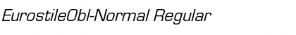 EurostileObl-Normal Regular Font