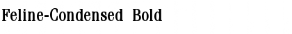 Feline-Condensed Bold Font