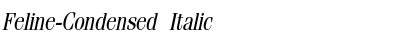Feline-Condensed Italic