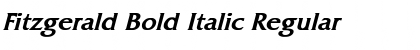Fitzgerald Bold Italic Font
