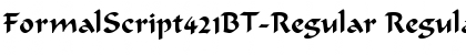 FormalScript421BT-Regular Regular Font