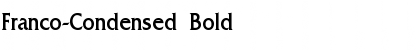 Franco-Condensed Bold Font