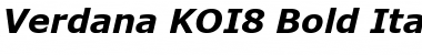 Verdana KOI8 Bold Italic Font
