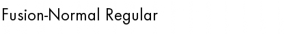 Fusion-Normal Font