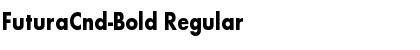 FuturaCnd-Bold Regular Font
