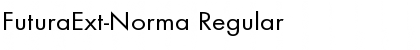 FuturaExt-Norma Regular Font