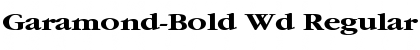 Garamond-Bold Wd Font